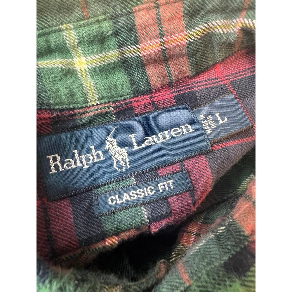 Vintage Polo Ralph Lauren Classic Cotton Shirt Button Down Long Sleeve Large SG - Picture 8 of 9
